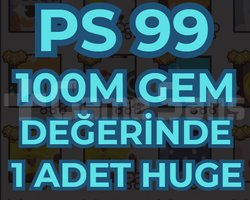 PS99 100M Gem Değerinde 1 Adet Huge Pet