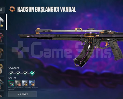 KAOS VANDAL SERİ TETİK PHANTOM SHERİFF RANK GOLD 1