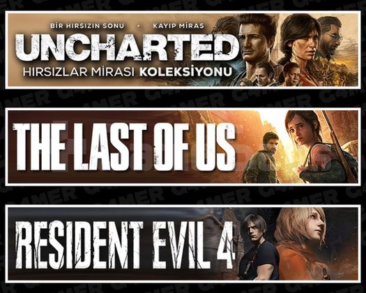 Uncharted +The Last Of Us 1 +Resident Evil 4