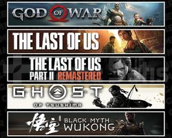 GOW +TLOU1 +2 +Tsushima +Wukong