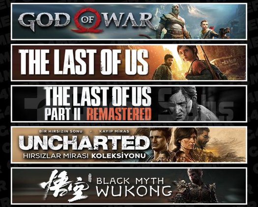 GOW +TLOU1 +2 +UNCH +Wukong