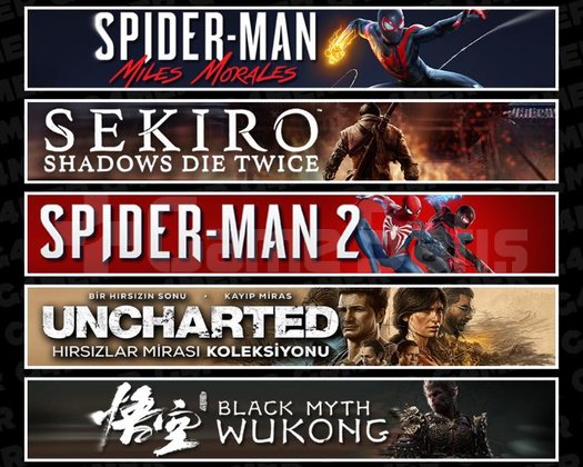 Miles +Sekiro +Spider 2 +UNCH +Wukong