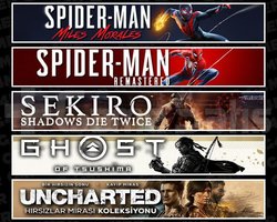 Miles +Spider 1 +Sekiro +Tsushima +Uncharted
