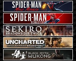 Miles +Spider 1 +Sekiro +UNCH +Wukong