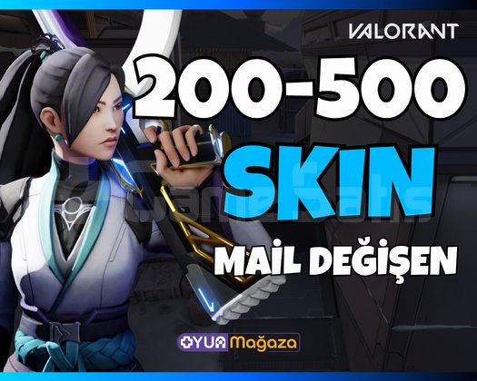 UVIP+ | 200-500 SKİN | MAİL DEĞİŞEN | RANDOM HESAP