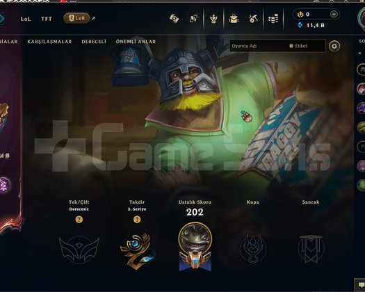 TR - LVL 68 - 8 SKIN - UNRANKED RANKED READY -