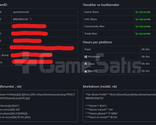 Şahsi Steam Hesabı /162 Oyun