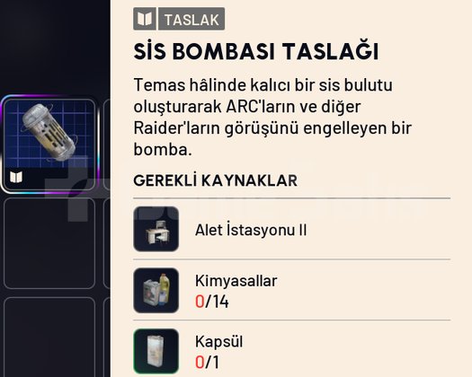 SİS BOMBASI TASLAĞI