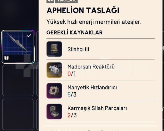 APHELİON TASLAĞI