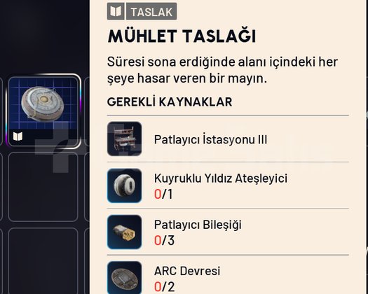 MÜHLET TASLAĞI