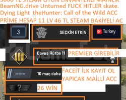 PRİME HESAP 11 LV Dying Light BeamNG.drive theHunt
