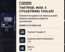 TAKTİKSEL MOD. 3 -İYİLEŞTİRME- TASLAĞI