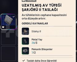 UZATILMIŞ AV TÜFEĞİ ŞARJÖRÜ II TASLAĞI