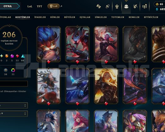 +400 level euw 206 kostümlü hesap