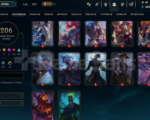 +400 level euw 206 kostümlü hesap