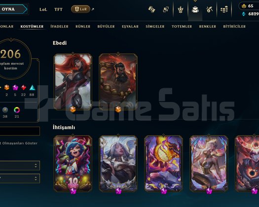 +400 level euw 206 kostümlü hesap