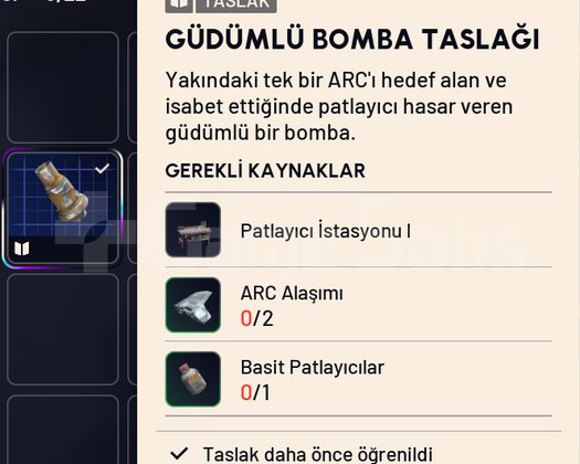 GÜDÜMLÜ BOMBA TASLAĞI