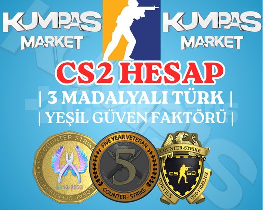 TR HESAP + 3 MADALYA