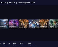 EUW / 42 LVL + 16 SKİN + UNRANKED + MAİL ONAYSIZ !