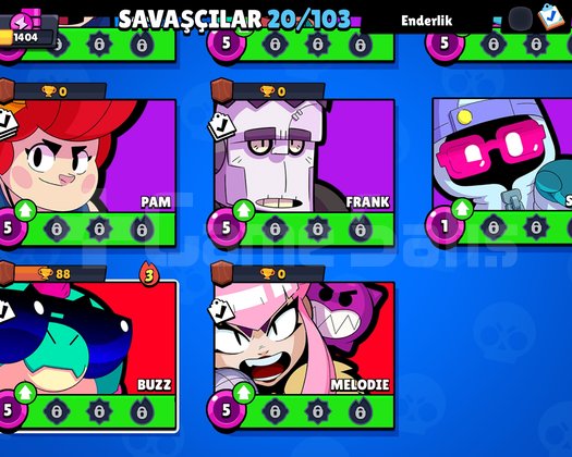Brawl Stars 1400+ Kupa / 20 Karakterli Başlangıç