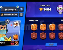 Brawl Stars 1400+ Kupa / 20 Karakterli Başlangıç