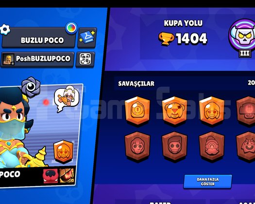 Brawl Stars 1400+ Kupa / 20 Karakterli Başlangıç