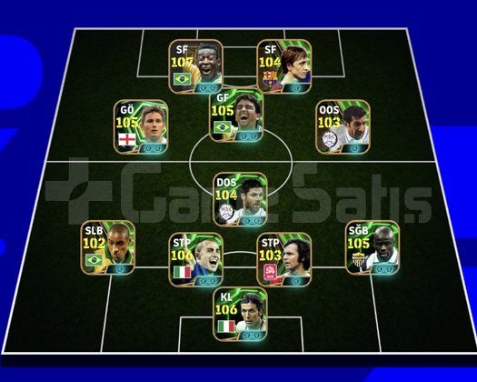 KG 3233 1 BOMBACI+PELE+CRUYF+BUFFON+LAMPARD
