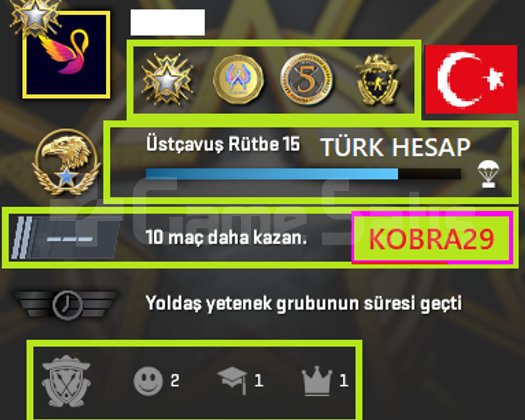 TR HESAP+FACEİT+4 MADALYA 103 WİN 353 SAAT SEÇKİN