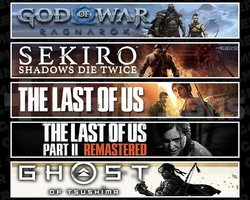 Ragnarök +Sekiro +TLOU1 +2 +Tsushima