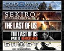 Ragnarök +Sekiro +TLOU1 +2 +Tsushima