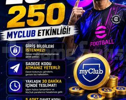 25 TLYE DAVET ETKINLIGININ 250 MCLIK KISMI YAPILIR