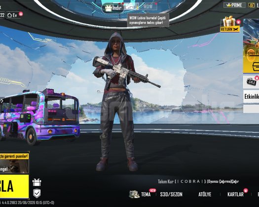İlan Başlığı  PUBG Mobile Hesabı | 400 UC +