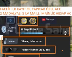 2 MADALYALI 5 LV FACEİT İLK KAYIT OL YAPICAK MAİLL