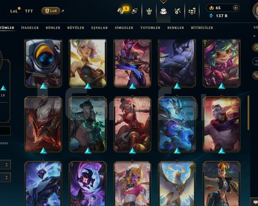 EUW 164 LEVEL MAİLLİ 137K MAVİ ÖZLÜ 40 SKİNLİ!!!