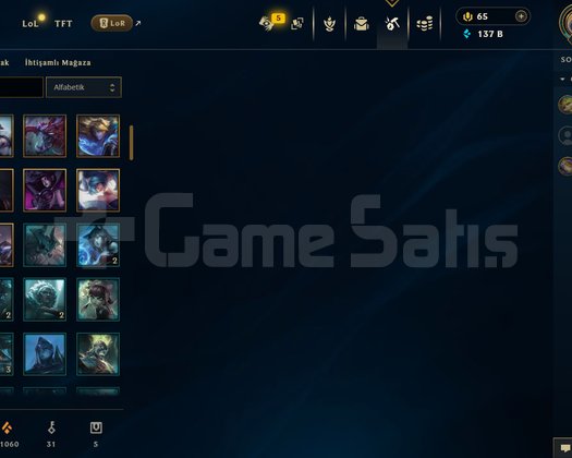 EUW 164 LEVEL MAİLLİ 137K MAVİ ÖZLÜ 40 SKİNLİ!!!