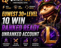 EUW - 10 WIN - DERECELİ HAZIR- MAİL DEĞİŞEN- FRESH