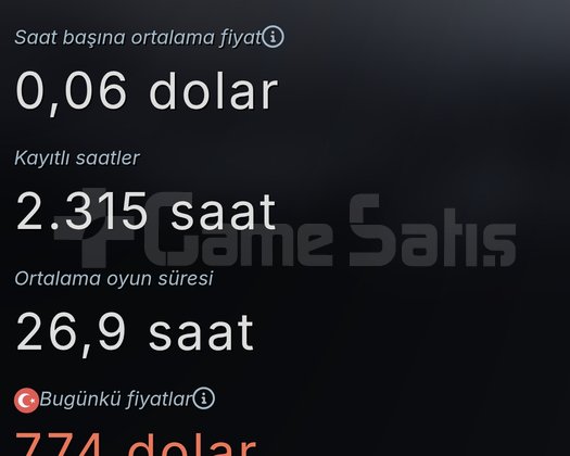Şahsj Steam hesabimi satıyorum