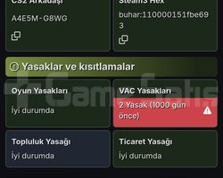 Şahsj Steam hesabimi satıyorum