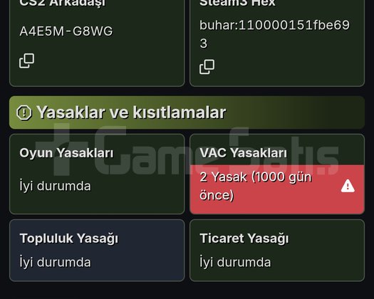 Şahsj Steam hesabimi satıyorum