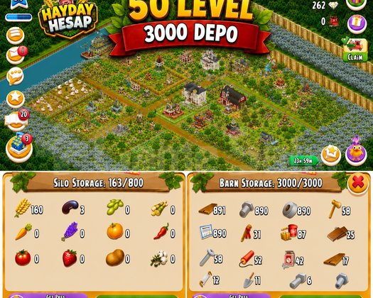 50 Level 3000 Depolu Hesap/Ağıl