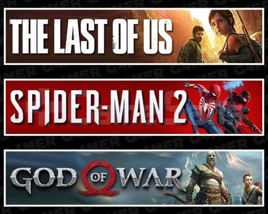 Last Of Us 1 +Spider-Man 2 +God Of War