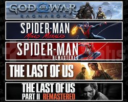 Ragnarök +Miles +Spider 1 +TLOU1 +2