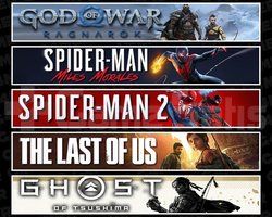 Ragnarök +Miles +Spider 2 +TLOU1 +Tsushima