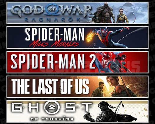 Ragnarök +Miles +Spider 2 +TLOU1 +Tsushima