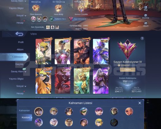 GUS LEGEND HARİC FULL SKİN GUSİON KUSURSUZ HESAP