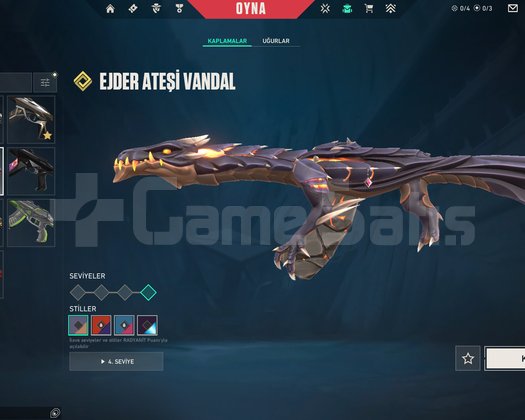 TR 187 LVL-90 SKİNS-10 VANDAL-EJDER ATEŞİ SERİSİ