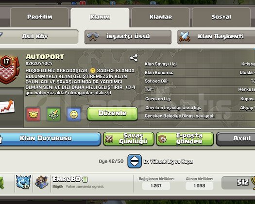 NEREDEYSE 18 LVL KALABALIK SAĞLAM EKİP KLAN