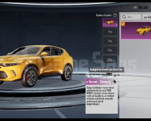 75 SEVİYE PAGANİ DODGE ASLANLI HESAP