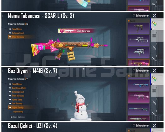 BUZ M4 MAXXX BUZ UZİ 4 LVL 51 DS 52 COLL ARKA PLAN