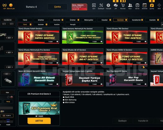 48K Materyalli 56 Seviye Zula Hesabı